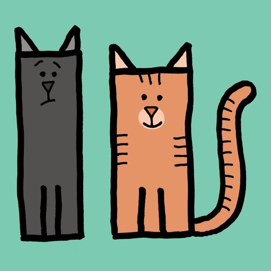 Cats - Pop Art Print