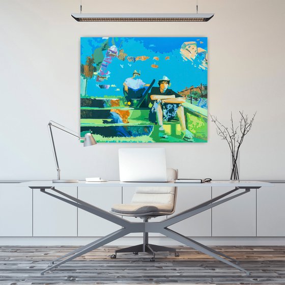 LATE SUMMER | ORIGINAL ACRYLIC PAINTING ON CANVAS