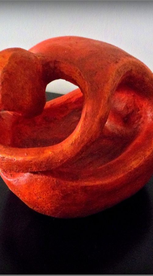 Red Thinker by Marcela Viviana Moreyra