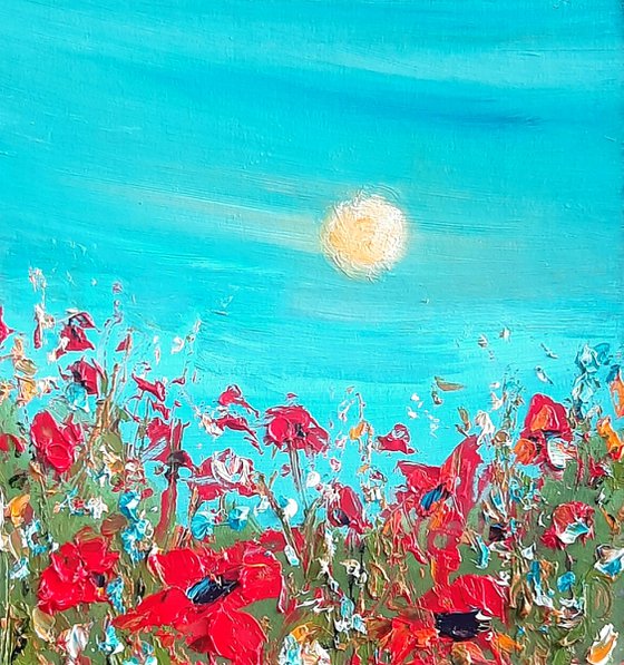 Summer Memories- Red Poppies in the sun