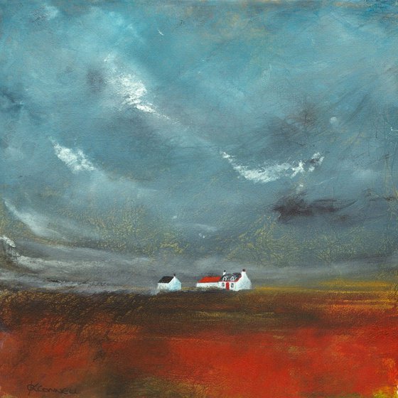 Red Barn, Scottish landscape