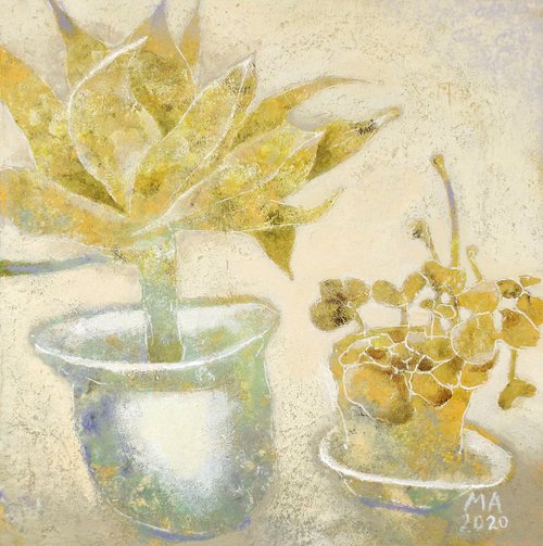 Still life with plants by Margarita Alexandrova