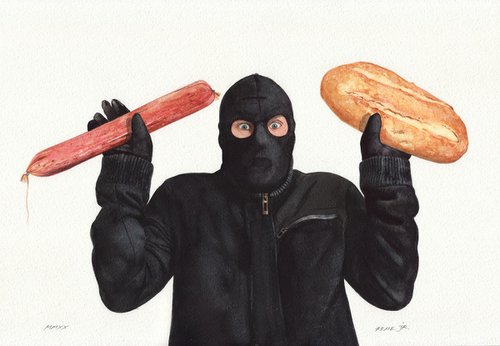 Bread and Salami Thief! by REME Jr.