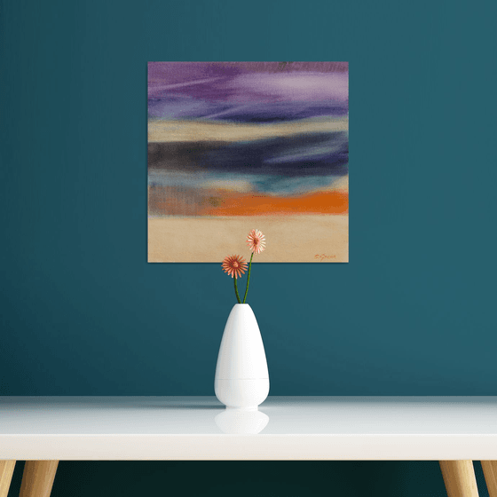 Landscape with Purple Sky