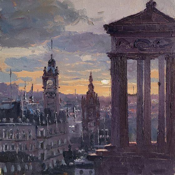 Edinburgh sunset, Scotland