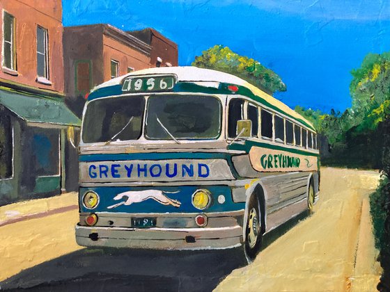 Bus In An American Town