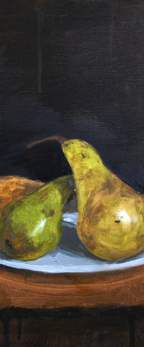 Still life # 2. Pears. by Linar Ganeev