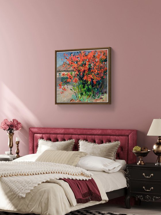 Quince in Bloom