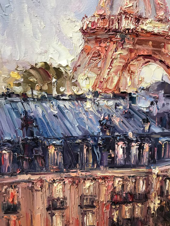 "Paris"original oil painting