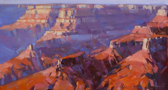Grand Canyon Arizona Original large painting on canvas Painting in handmade