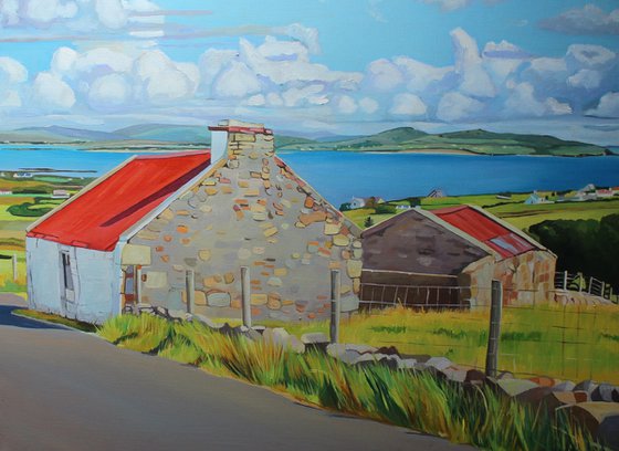 The Red Roofed House And Shed, Ireland