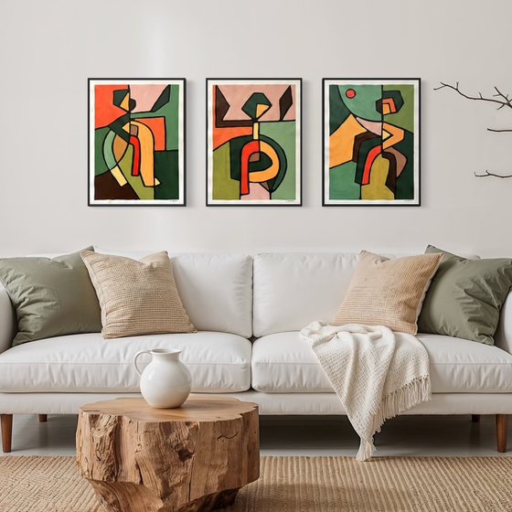 Dancing in the Forest (Set of 3)