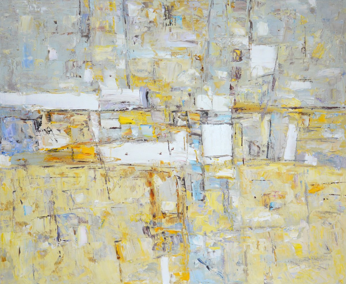 Abstract Oil Painting By Iryna Kastsova, 47 X 39, Abstract 9, Original Artwork