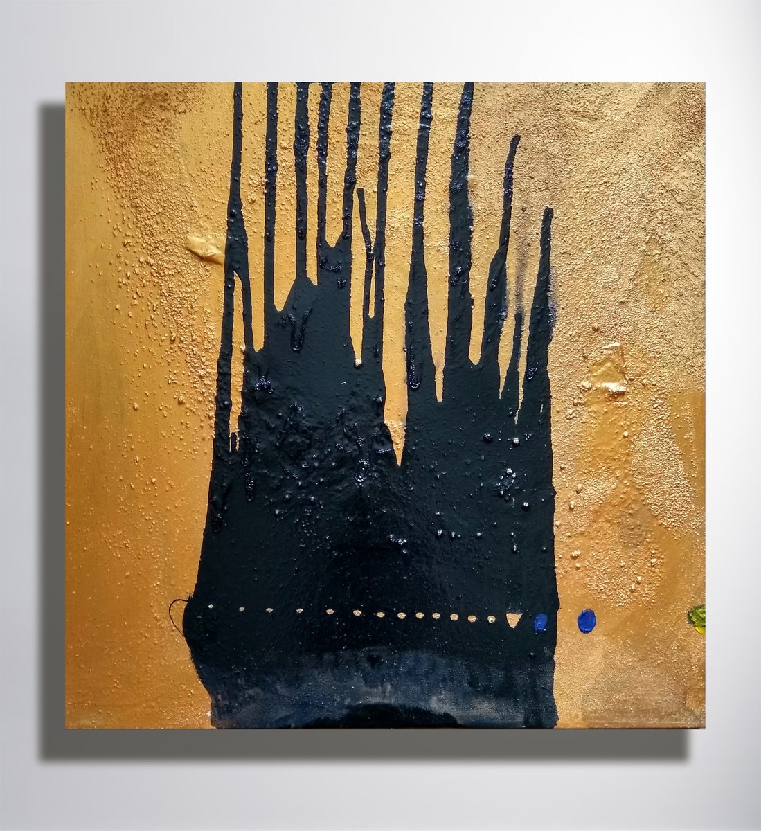 Impressionistic Abstract Oil Painting By Marya, 28 X 28", " Growing ", Original Artwork