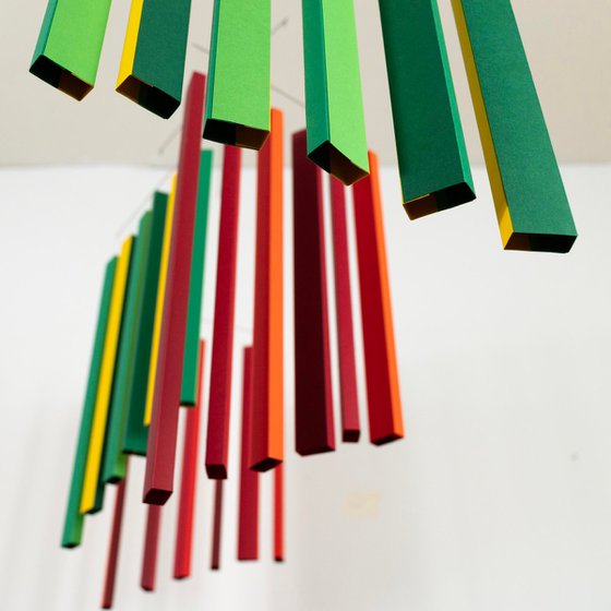 Moving stripes mobile No. 2