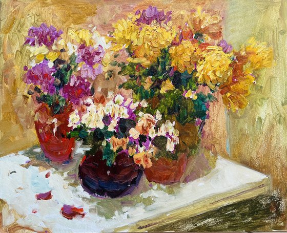 Still life "Colors of summer". Original oil painting