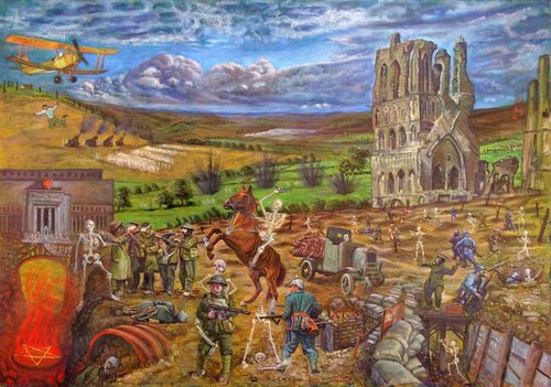 Triumph of death -WW1 –part 1 by Wim Carrette