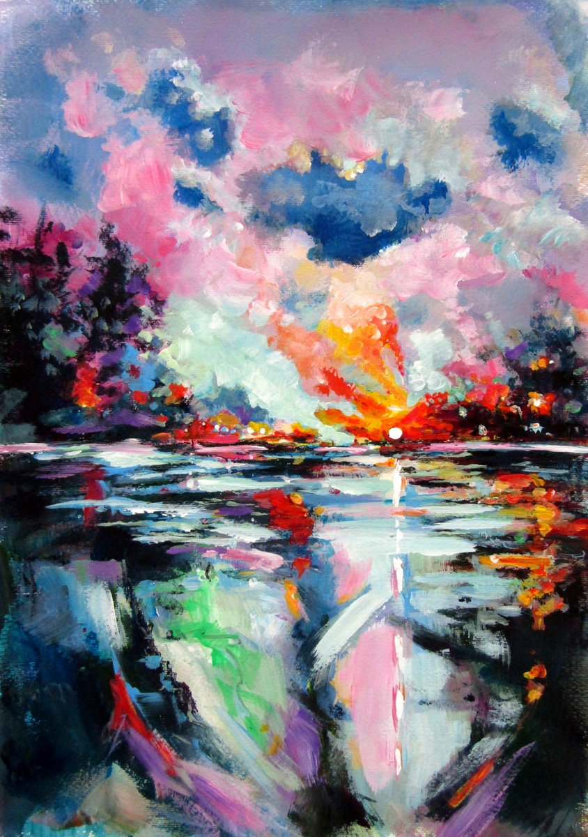 End Of The Day By Kovacs Anna Brigitta, 14 X 20, Artwork For Sale On Artfinder
