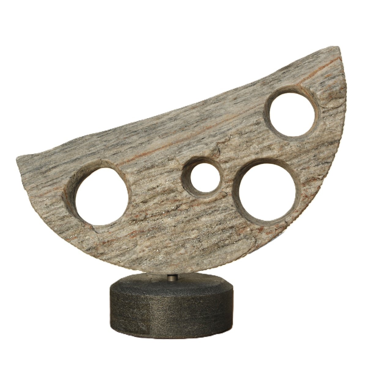 Landscape Stone Sculpture By Ognyan Chitakov, 11 X 13", "Crescent", Original Artwork