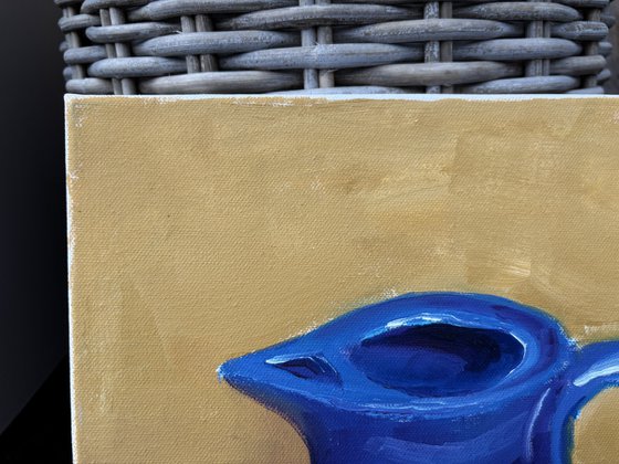 Still life with the blue jug