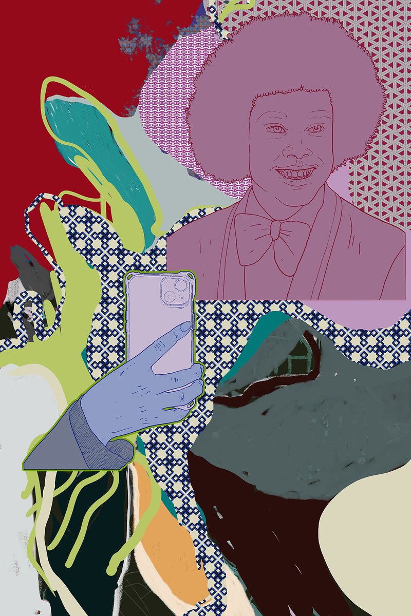 Abstract Portrait Giclee Print By Alasdair Willis, 16 X 23, Instant Archive, Original Artwork