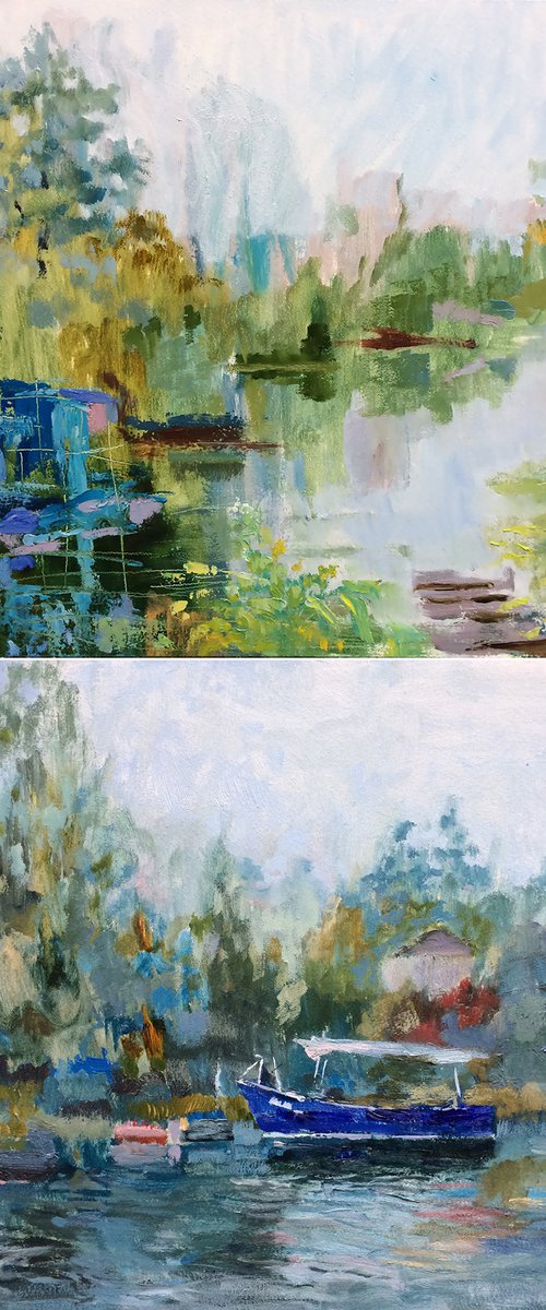 Diptych 40 x 60 cm by Svitlana Druzhko