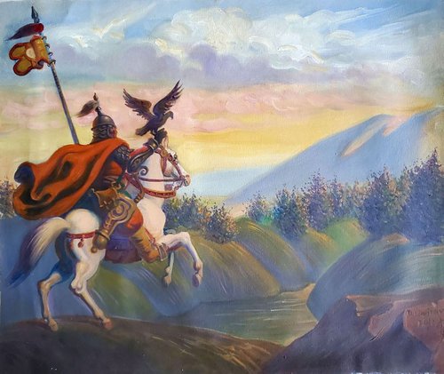 Mongolian hunter by Oleg and Alexander Litvinov