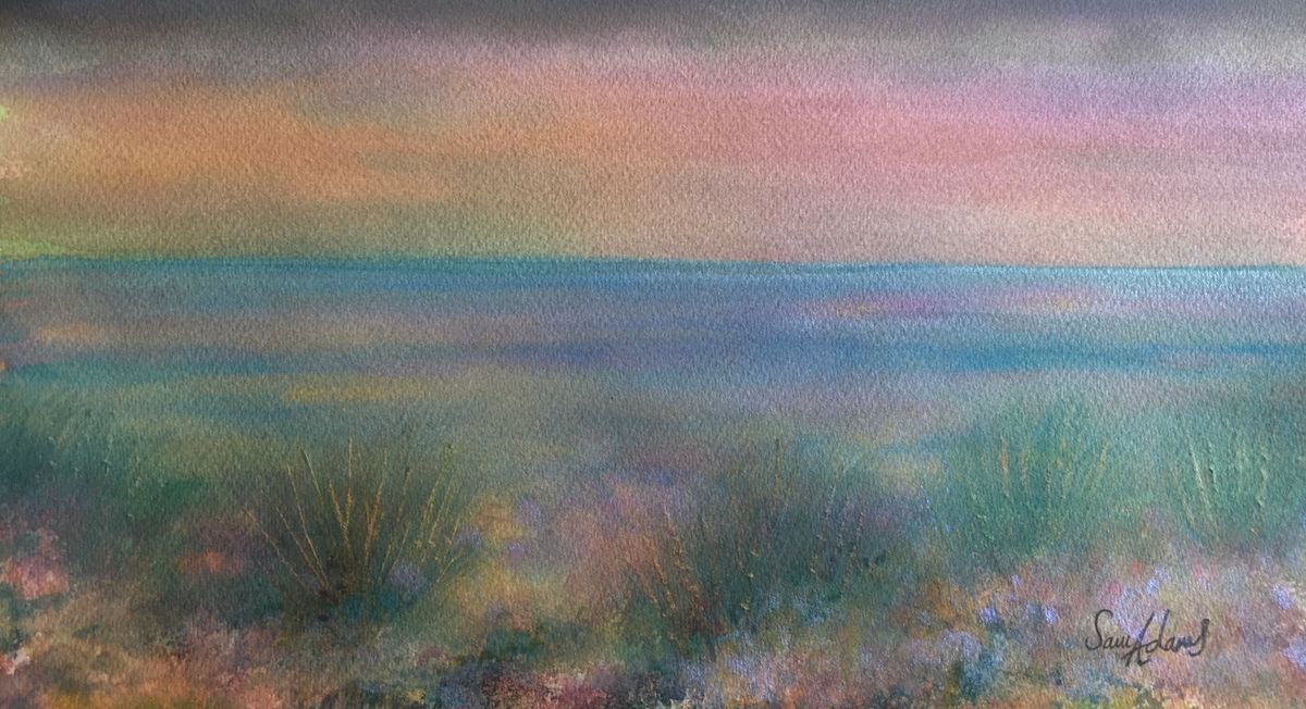 Longing for sea by Samantha Adams professional watercolorist