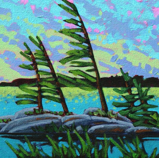 Lake Paintings, Set of Two