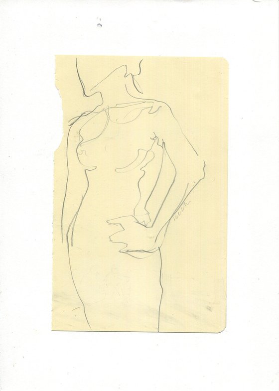 Life drawing - woman - standing