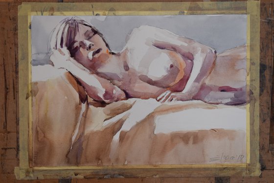 sleeping nude