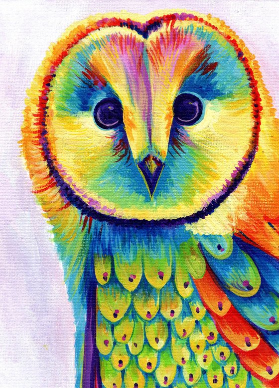 Olive the Rainbow Owl