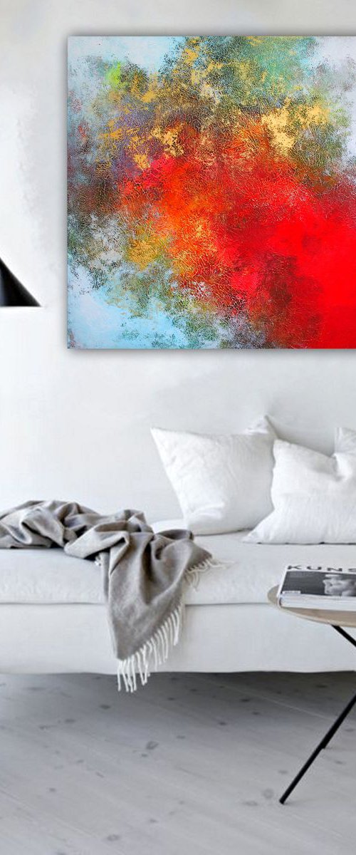 100x100cm. / abstract painting  / Episode 73 by Alex Senchenko