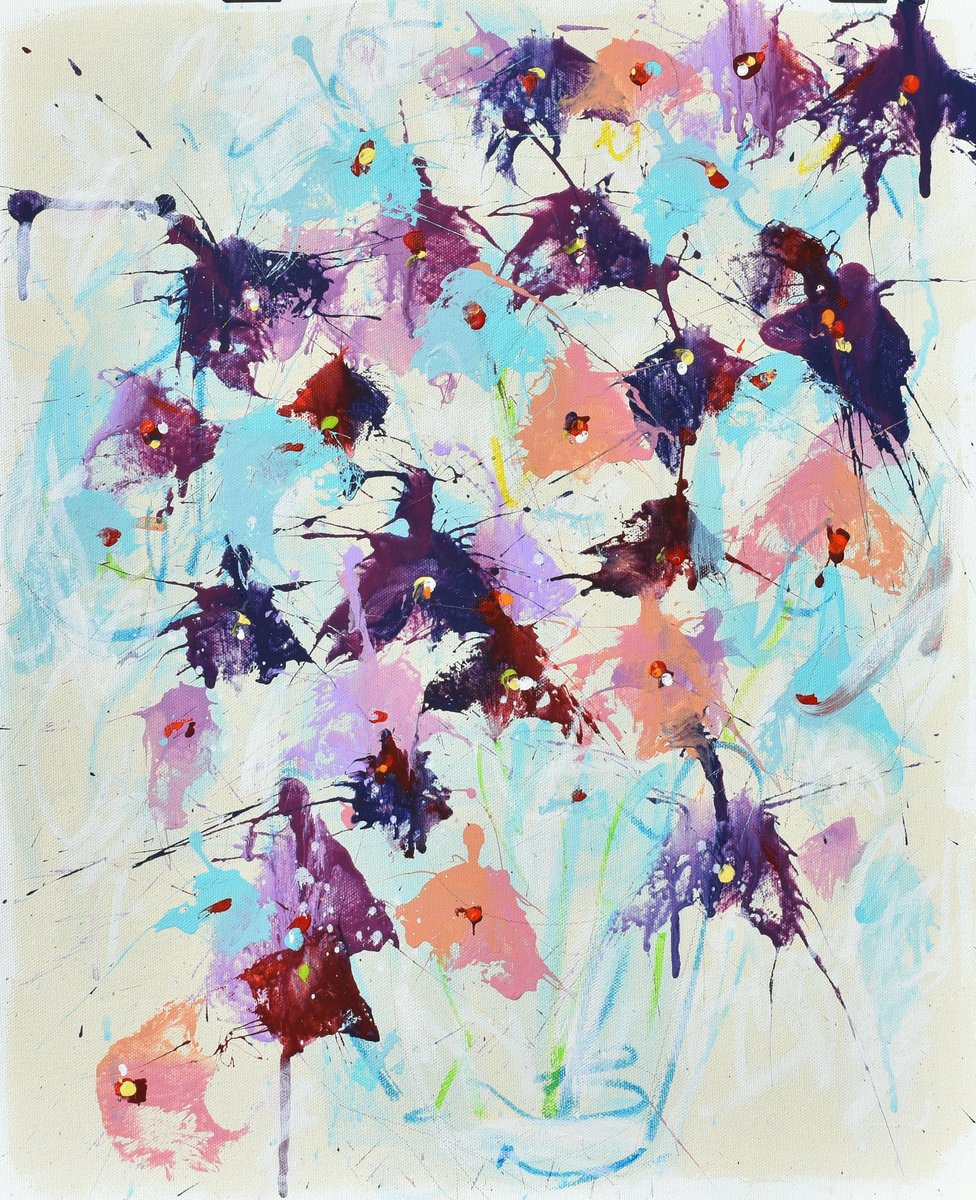 Flowers In Winter Light By Cynthia Ligeros, 16 X 20, Artwork For Sale On Artfinder