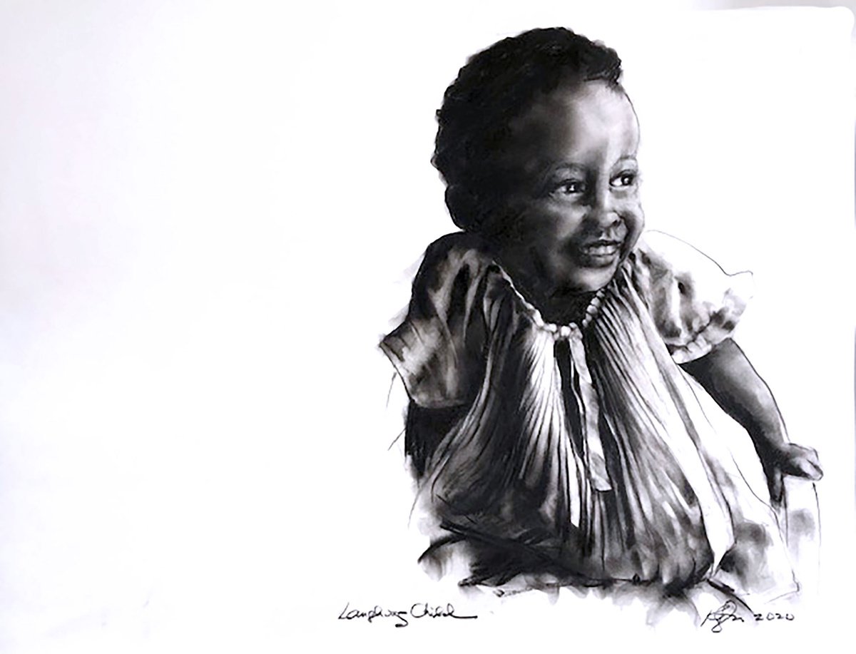 Child Smiling by David Kofton