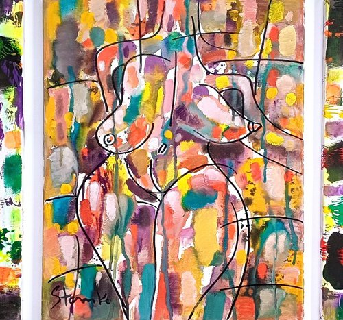 Erotic jazz (triptych)-II by Stanislav Bojankov