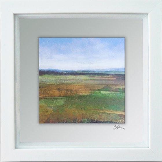 Framed ready to hang original abstract - abstract landscape #28