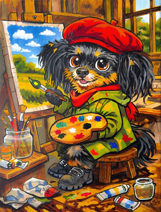 Bon from Lisbon: Little Artist at Work