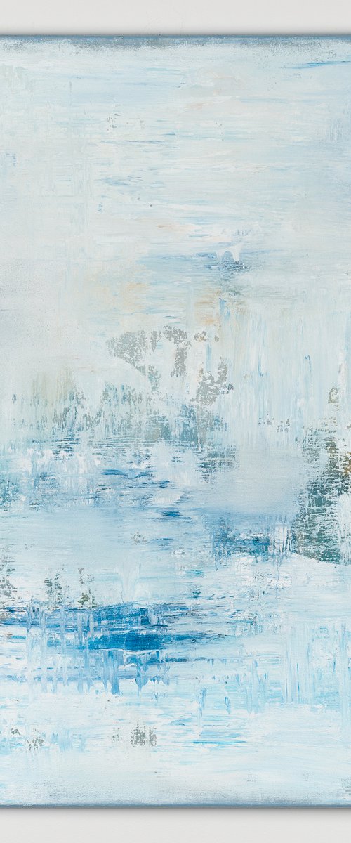 Blue abstract painting PN623 by Radek Smach