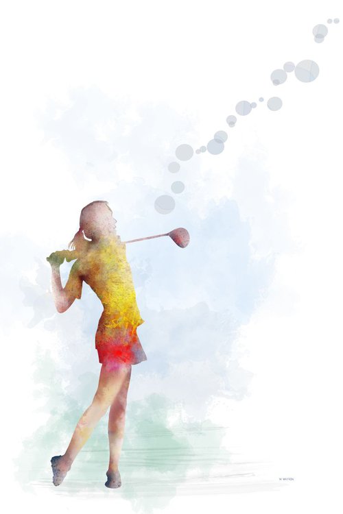 Golfer 2 by Marlene Watson