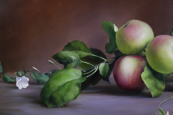 "Still life with apples"