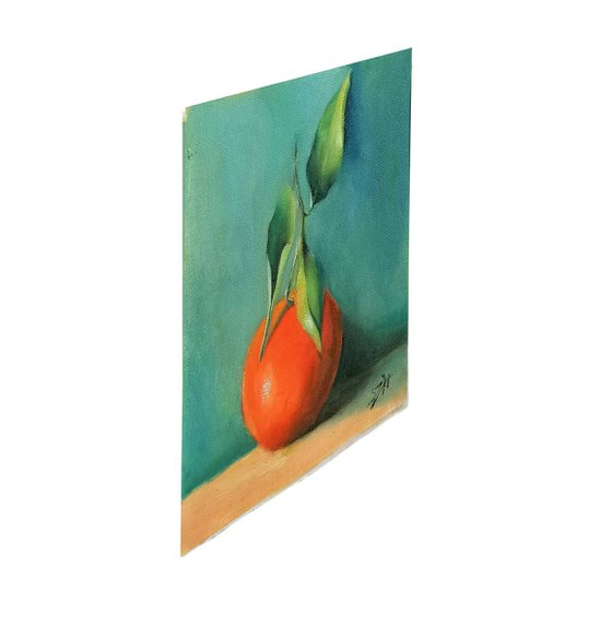 An Orange, still life painting