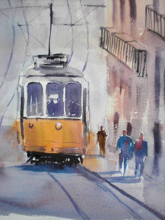 tram in Lisbon