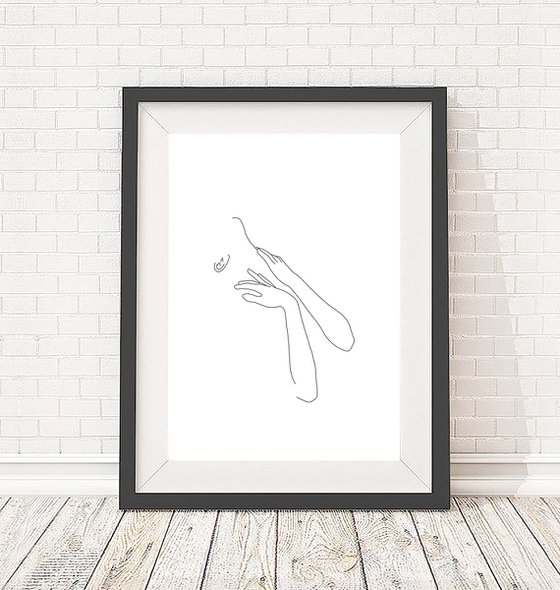 Figure illustration - Jody - Art print