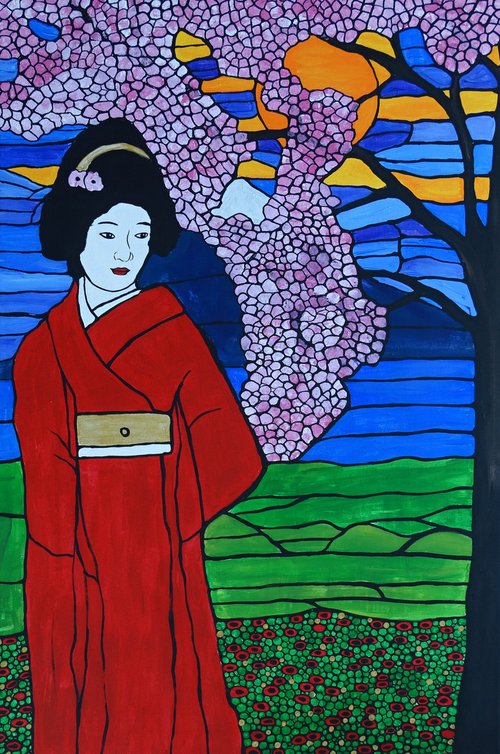A Geisha's garden by Rachel Olynuk