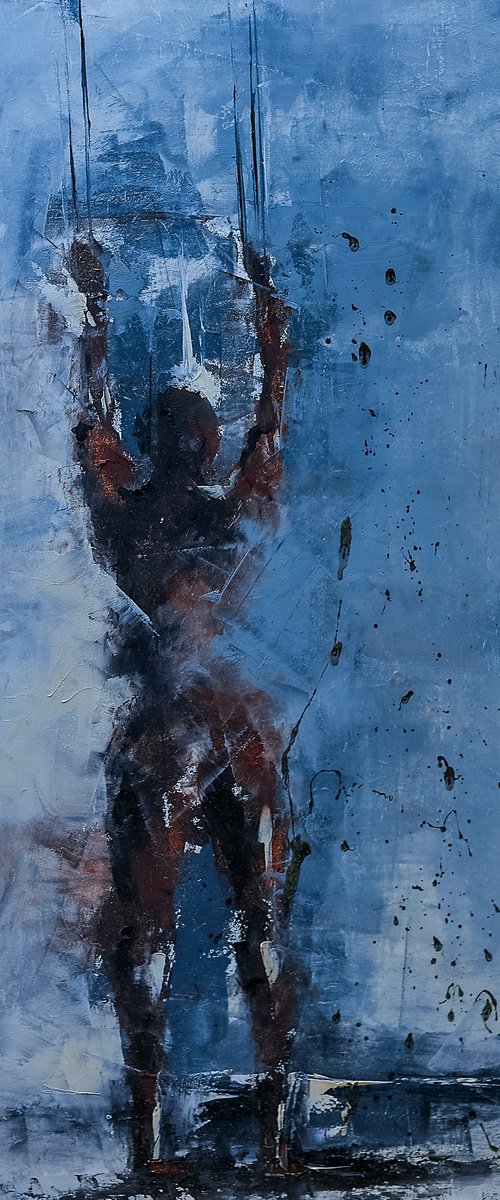 abstract figure. figurative art. original oil painting artwork by Marinko Šaric