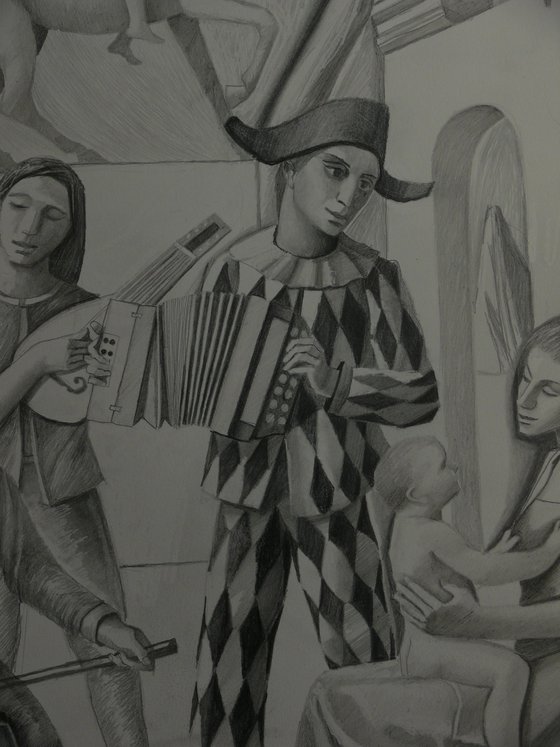 Musician Harlequin
