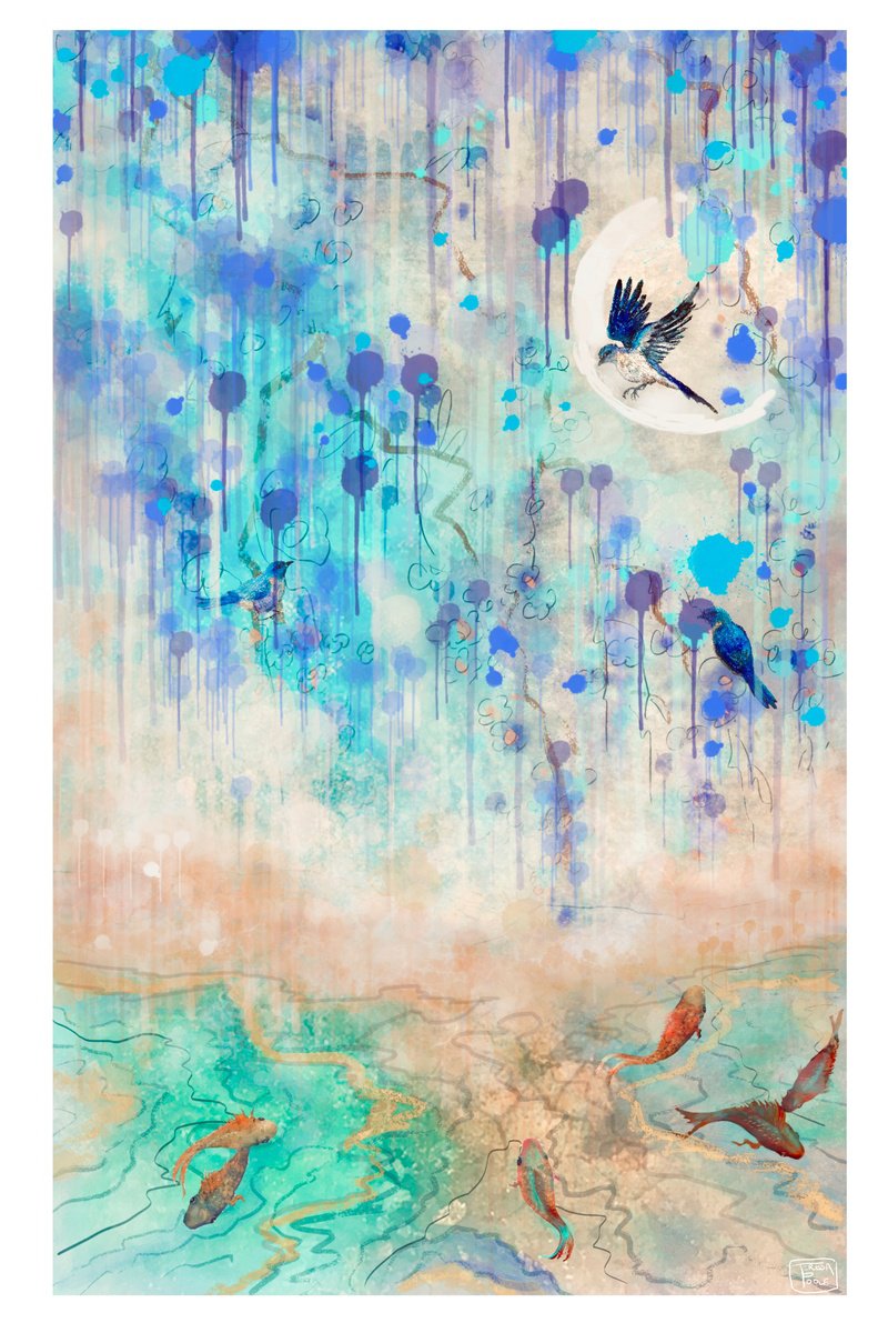 Blossom over water by Teresa Poole