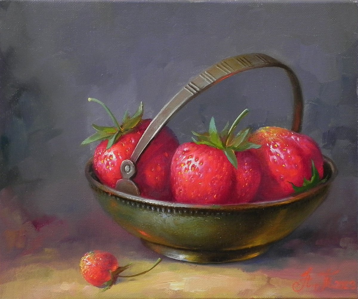 Strawberry Original art by Tetiana Novikova