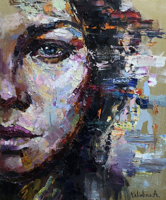 Woman Face Abstract Portrait